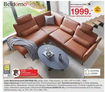 Möbelzentrum Pforzheim Beldomo leder-wohnlandschaft Angebot