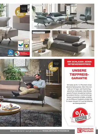 Möbelzentrum Pforzheim Johann jakob leder-sofa 3 sitzig Angebot