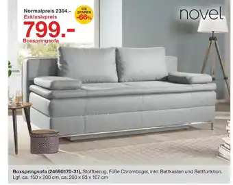 Möbelzentrum Pforzheim Novel boxspringsofa Angebot