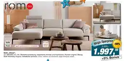 Möbel Inhofer Rom sofa „wave“ Angebot