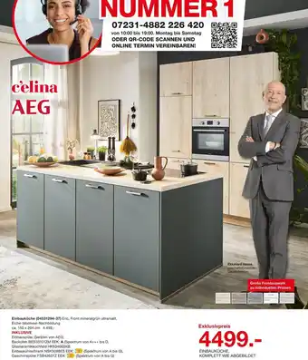 Möbelzentrum Pforzheim Aeg einbauküche eric, front mineralgrün ultramatt Angebot