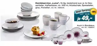 Möbel Inhofer Kombiservice luna, grau Angebot