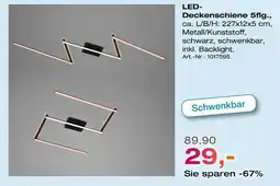Möbel Inhofer Led-deckenschiene 5flg Angebot