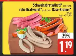 Edeka Schweinsbratwürstl Angebot