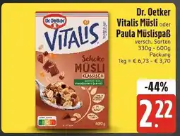 Edeka Dr. oetker vitalis müsli Angebot