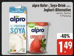 Edeka Alpro hafer-, soya-drink Angebot