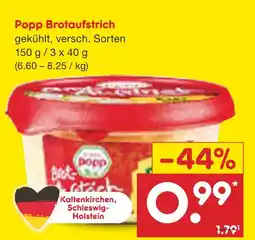 Netto Marken-Discount Popp brotaufstrich Angebot