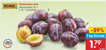 Netto Marken-Discount Heimat zwetschgen lose Angebot