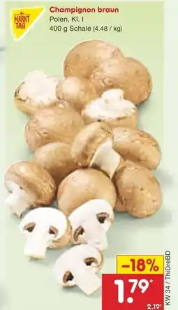 Netto Marken-Discount Markttag champignon braun Angebot