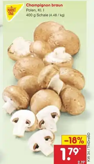 Netto Marken-Discount Markttag champignon braun Angebot