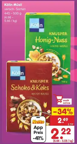Netto Marken-Discount Kölln müsli Angebot