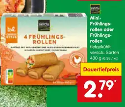 Netto Marken-Discount Mini frühlingsrollen oder frühlingsrollen Angebot