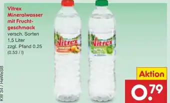 Netto Marken-Discount Vitrex mineralwasser mit fruchtgeschmack Angebot
