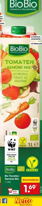Netto Marken-Discount Biobio bio tomaten-gemüse-mix Angebot