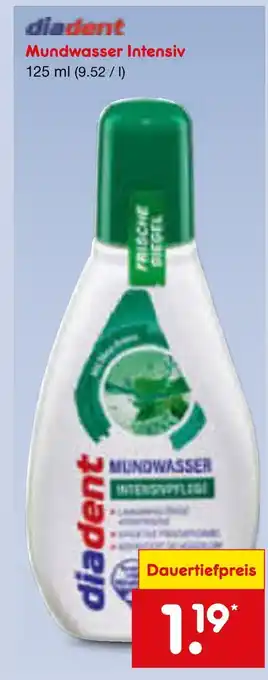 Netto Marken-Discount Diadent mundwasser intensiv Angebot