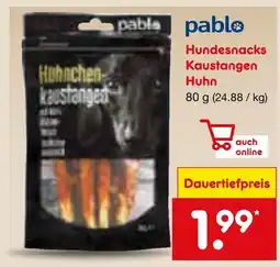 Netto Marken-Discount Pablo hundesnacks kaustangen huhn Angebot