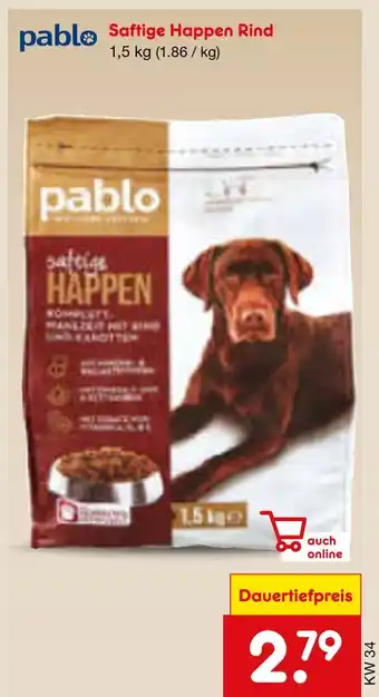 Netto Marken-Discount Pablo saftige happen rind Angebot