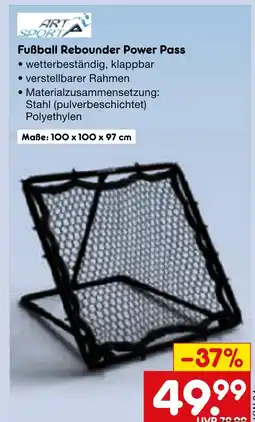 Netto Marken-Discount Art sport fußball rebounder power pass Angebot