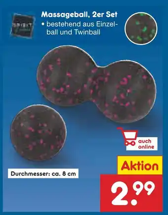 Netto Marken-Discount Massageball, 2er set Angebot