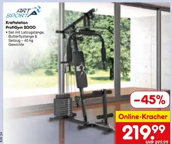 Netto Marken-Discount Artsport kraftstation profigym 2000 Angebot