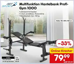 Netto Marken-Discount Art sport multifunktion hantelbank profi-gym 1000 Angebot