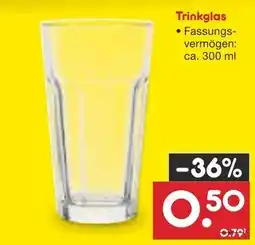 Netto Marken-Discount Trinkglas Angebot