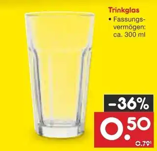 Netto Marken-Discount Trinkglas Angebot