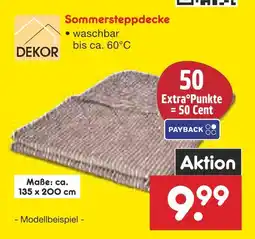 Netto Marken-Discount Dekor sommersteppdecke Angebot