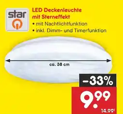 Netto Marken-Discount Star led deckenleuchte mit sterneffekt Angebot