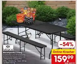 Netto Marken-Discount Veska bierzeltgarnitur, 3-teilig Angebot