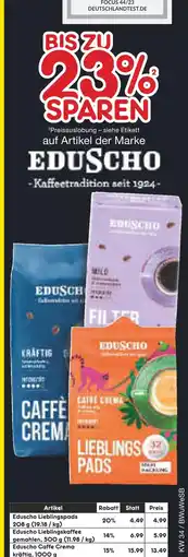 Netto Marken-Discount Eduscho lieblingspads Angebot