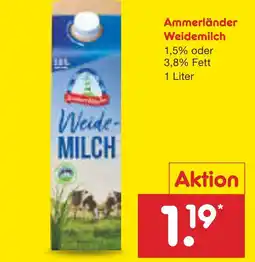 Netto Marken-Discount Ammerländer weidemilch Angebot