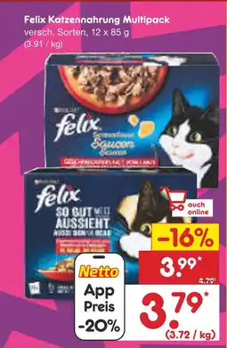 Netto Marken-Discount Felix katzennahrung multipack Angebot
