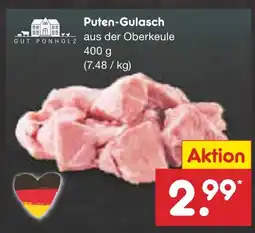 Netto Marken-Discount Gut ponholz puten-gulasch Angebot