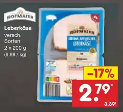 Netto Marken-Discount Hofmaier leberkäse Angebot