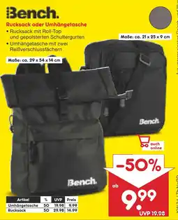 Netto Marken-Discount Bench umhängetasche Angebot