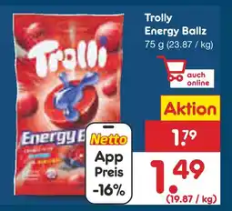 Netto Marken-Discount Trolly energy ballz Angebot