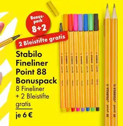 TEDi Stabilo fineliner point 88 bonuspack Angebot