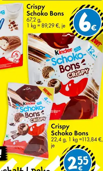 TEDi Kinder crispy schoko bons Angebot