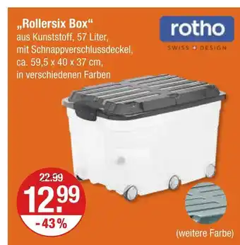 V Markt Rotho rollersix box Angebot