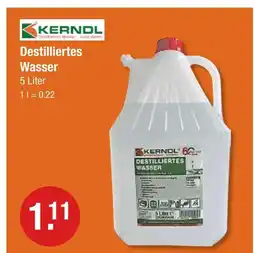 V Markt Kerndl destilliertes wasser Angebot