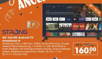 V Markt Strong 40 full-hd android tv Angebot