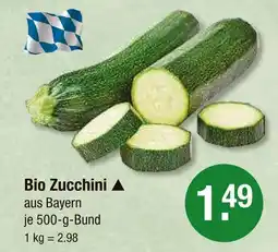 V Markt Bio zucchini Angebot