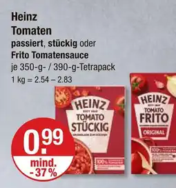 V Markt Heinz tomaten passiert, stückig Angebot