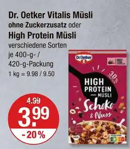 V Markt Dr. oetker vitalis müsli ohne zuckerzusatz Angebot