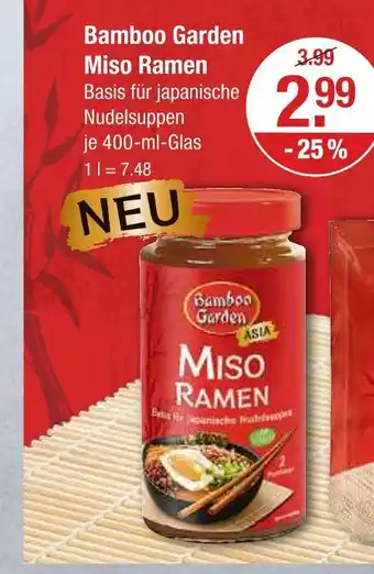 V Markt Bamboo garden miso ramen Angebot