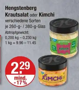 V Markt Hengstenberg krautsalat Angebot