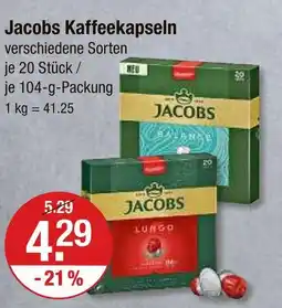 V Markt Jacobs kaffeekapseln Angebot