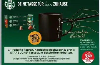 V Markt Starbucks starbucks by nespresso verschiedene sorten Angebot