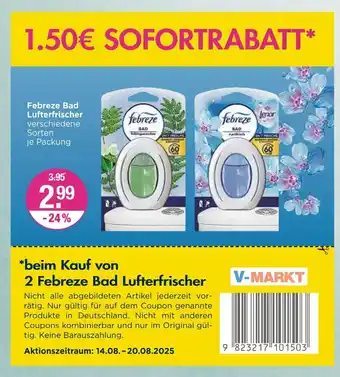 V Markt Febreze febreze bad lufterfrischer Angebot